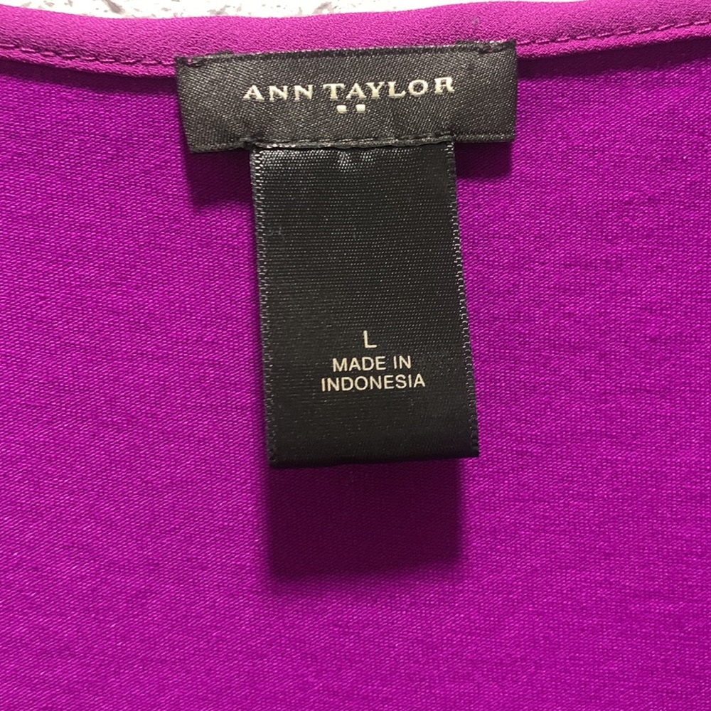 ANN TAYLOR BLOUSE &SKIRT SET (14) MARVE Color - Picture 7 of 13
